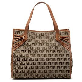Tote in tela Fendi Zucchino marrone