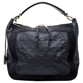 Borsa Louis Vuitton Monogram Empreinte Audacieuse MM blu