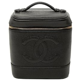 Beauty Case Chanel CC Caviar Nero