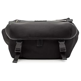 Borsa a tracolla Gucci in tela nera Techno Web