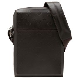 Borsa a tracolla Louis Vuitton Monogram Glace Bobby marrone