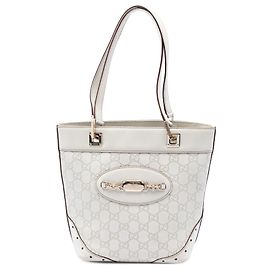 Gucci Mini Guccissima Punch Tote in Weiß