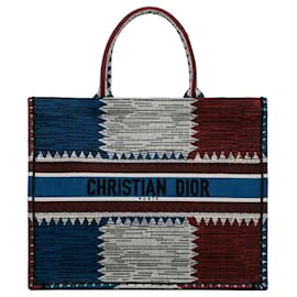 Book Tote Dior Large French Flag Blu