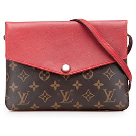 Borsa a tracolla Louis Vuitton Monogram Twice marrone