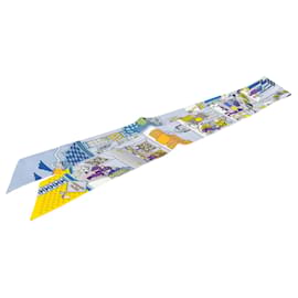 Foulard in seta Blue Hermès La Maison Des Carres Twilly