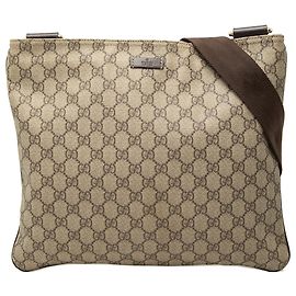 Borsa a tracolla Gucci GG Supreme beige
