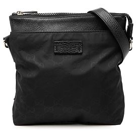 Borsa a tracolla Gucci GG Nylon nera