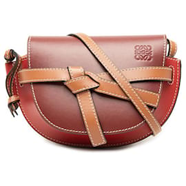 Borsa a tracolla LOEWE Mini Tricolor Leather Gate rossa - Loewe