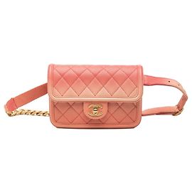 Borsa a tracolla Chanel Quilted Caviar Sunset On The Sea Rosa