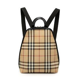 Mochila de lona Burberry House Check beige