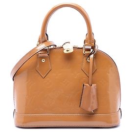 Bolso Alma BB Monogram Vernis Marrón Louis Vuitton