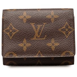 Louis Vuitton Monogram Envelope Visitenkartenetui braun