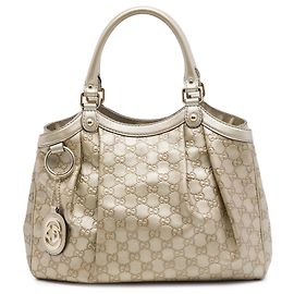Tote Medium Guccissima Sukey in oro Gucci