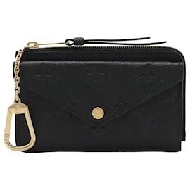 Louis Vuitton Monogram Empreinte Kartenetui Recto Verso Schwarz