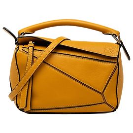 Borsa LOEWE Mini Calfskin Puzzle gialla