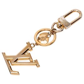 Portachiavi e charm per borsa Louis Vuitton Gold Plated LV Facettes in oro