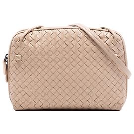 Borsa a tracolla Bottega Veneta Nappa Intrecciato Nodini beige