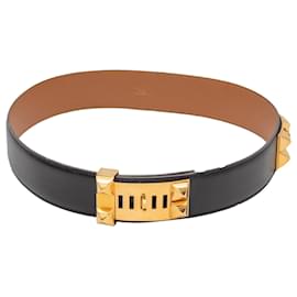 Cinturón Medor Black Hermes 1994 Studded Talla US XS - Hermès