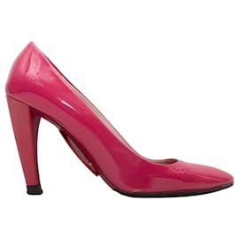 Fuchsia Prada Lackleder-Pumps Größe 39.5