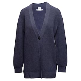 Cárdigan largo de cuello en V de cachemira azul marino Hermes Talla FR 34 - Hermès