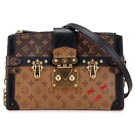 Clutch a tracolla Louis Vuitton Monogram Reverse Trunk nera