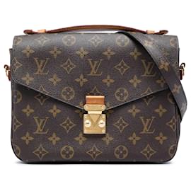 Borsa Louis Vuitton Monogram Pochette Metis marrone