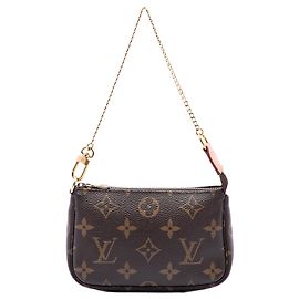Borsa Louis Vuitton Monogram Mini Pochette Accessoires marrone