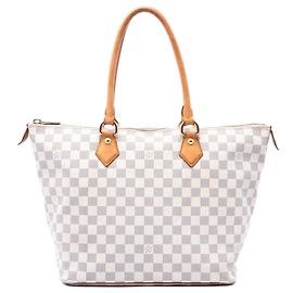 Borsa Tote White Louis Vuitton Damier Azur Saleya MM