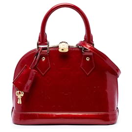 Borsa Louis Vuitton Monogram Vernis Alma BB Rossa