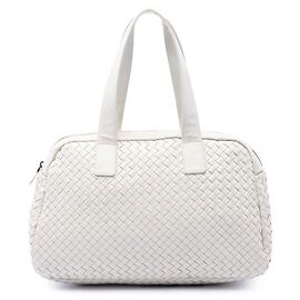 Bolso de mano en nappa Intrecciato blanco Bottega Veneta