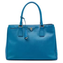 Borsa Prada Medium Saffiano Lux Galleria Blu