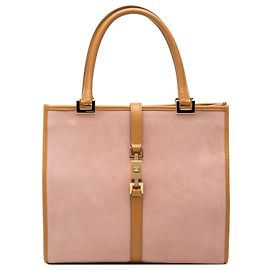 Gucci Jackie Handtasche aus rosa Wildleder