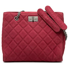 Tote Reissue 2.55 Chanel trapuntato Caviar rosso