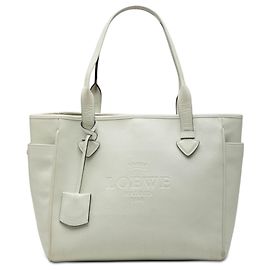 Tote Heritage in pelle bianca LOEWE