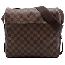Brown Louis Vuitton Damier Ebene Naviglio Crossbody Bag