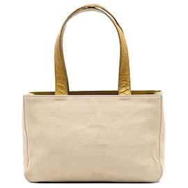 Tote in tela beige Prada