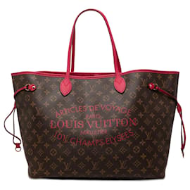 Borsa Tote Louis Vuitton Monogram Ikat Neverfull MM marrone