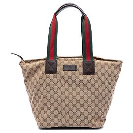Tote Gucci GG Canvas Web beige