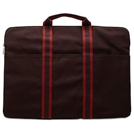 Borsa Business Toile Fourre Tout Hermès Rossa Porta Documenti