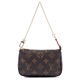 Borsa Louis Vuitton Monogram Mini Pochette Accessoires marrone