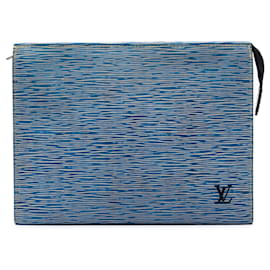 Necessaire e Clutch Bag 26 in Epi Denim blu Louis Vuitton