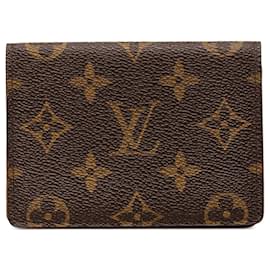Brauner Louis Vuitton Monogram Visitenkartenhalter