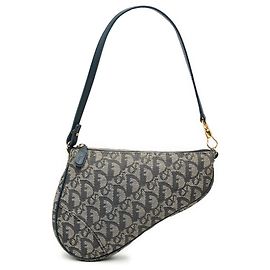 Borsa a tracolla Mini Diorissimo in tela Saddle blu Dior