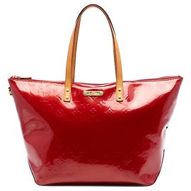 Bolso Tote Red Louis Vuitton Monogram Vernis Bellevue GM