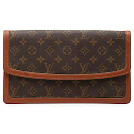 Clutch Louis Vuitton Monogram Pochette Dame GM marrone