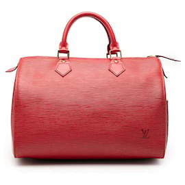 Borsa Boston Louis Vuitton Epi Speedy 30 rossa