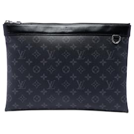 Clutch Louis Vuitton Monogram Eclipse Discovery GM nera