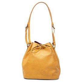 Yellow Louis Vuitton Epi Petit Noe Bucket Bag