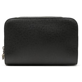 Pochette Baikal en cuir Taiga noir Louis Vuitton