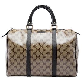 Borsa Boston Gucci Medium GG Crystal Joy beige